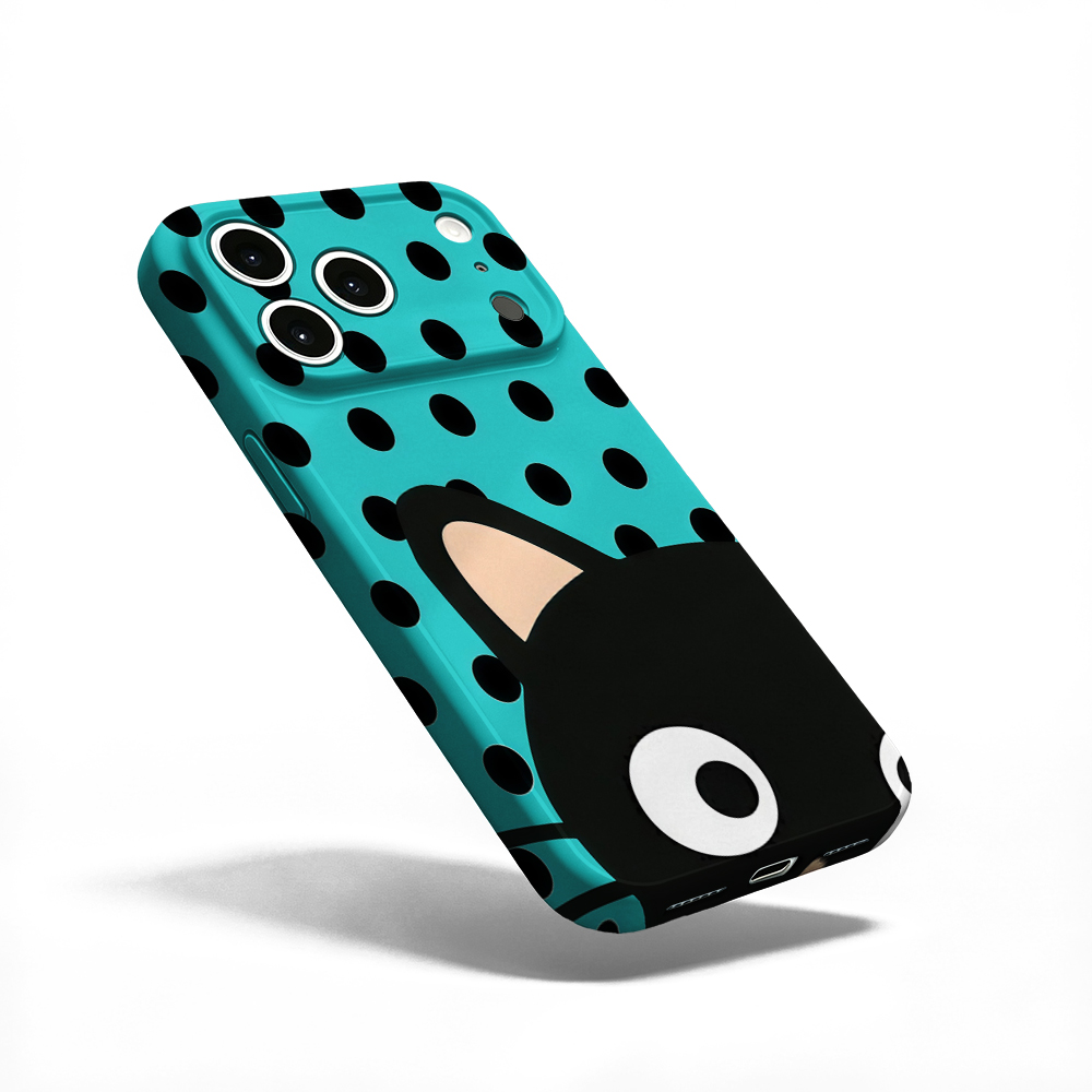 Turquoise Polka Dot Cat Phone  - đánh giá và giá Apple Iphone 15 Pro Max