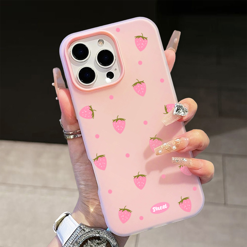 Sweet Pink Strawberry Pattern  - đánh giá và giá Samsung Galaxy A55