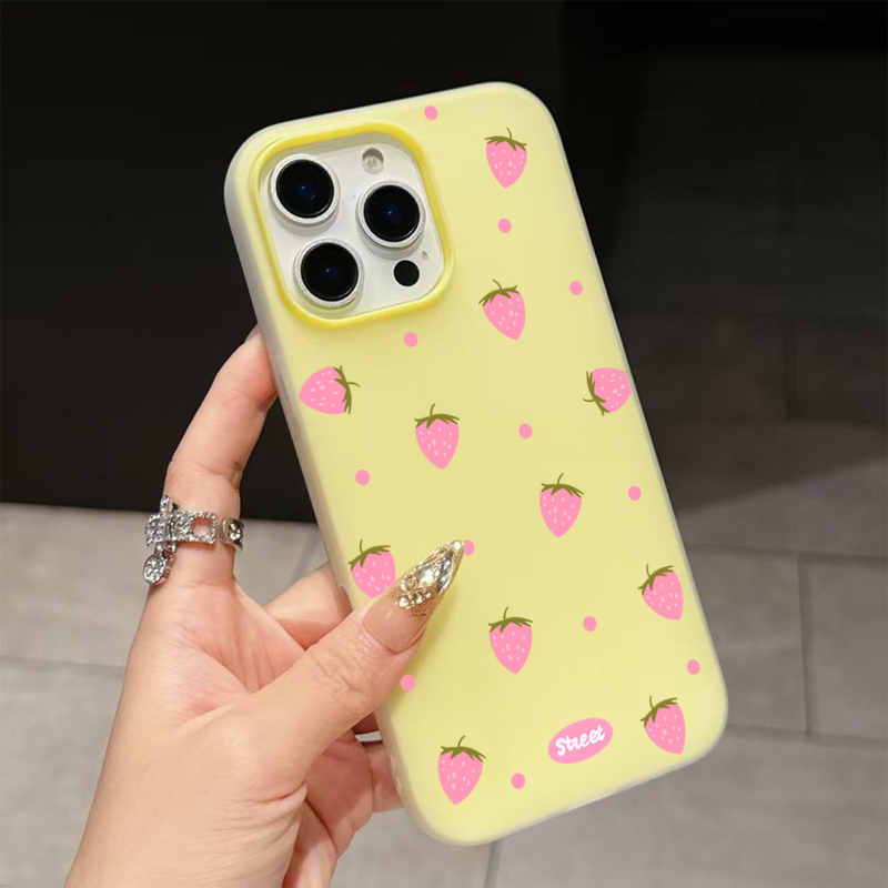 Sweet Pink Strawberry Pattern  - đánh giá và giá Samsung Galaxy A55
