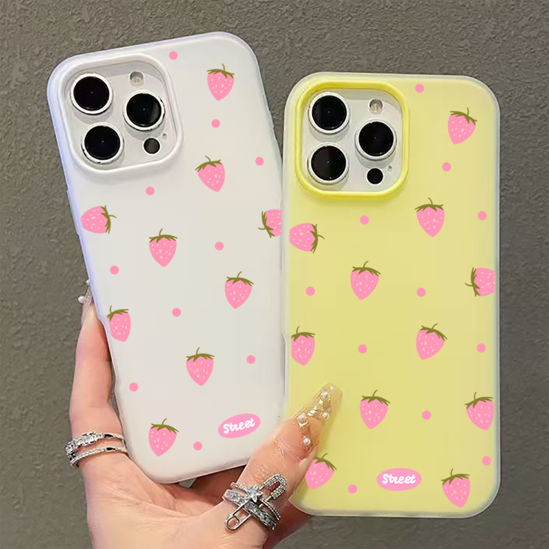 Sweet Pink Strawberry Pattern  - đánh giá và giá Samsung Galaxy A55