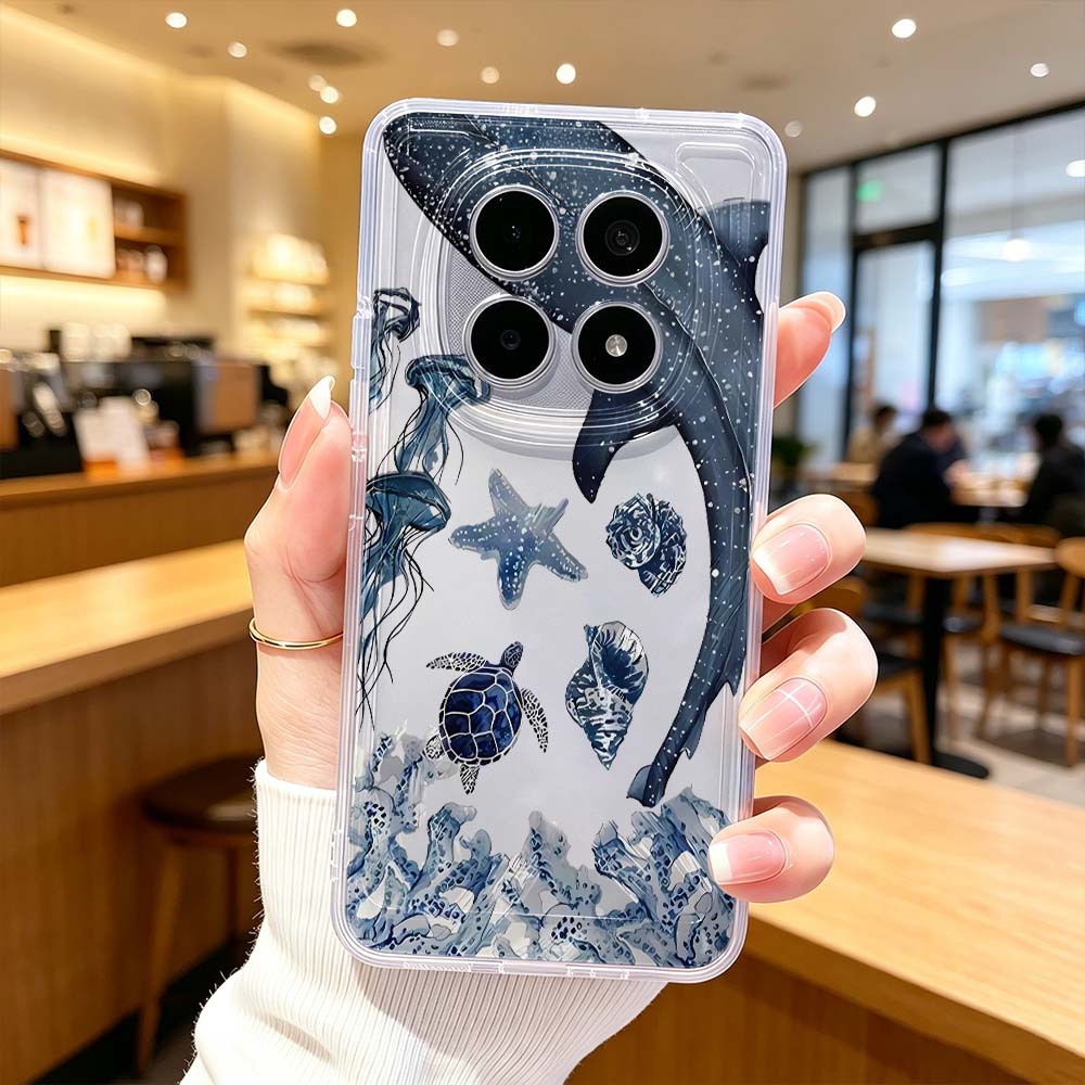 Ocean Whale Turtle Pattern Pho - đánh giá và giá Xiaomi Poco X6