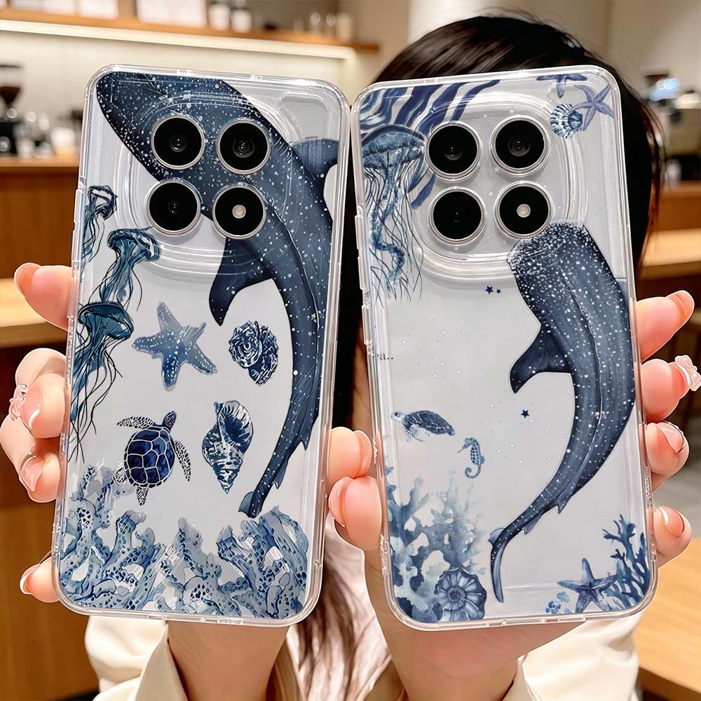 Ocean Whale Turtle Pattern Pho - đánh giá và giá Xiaomi Poco X6