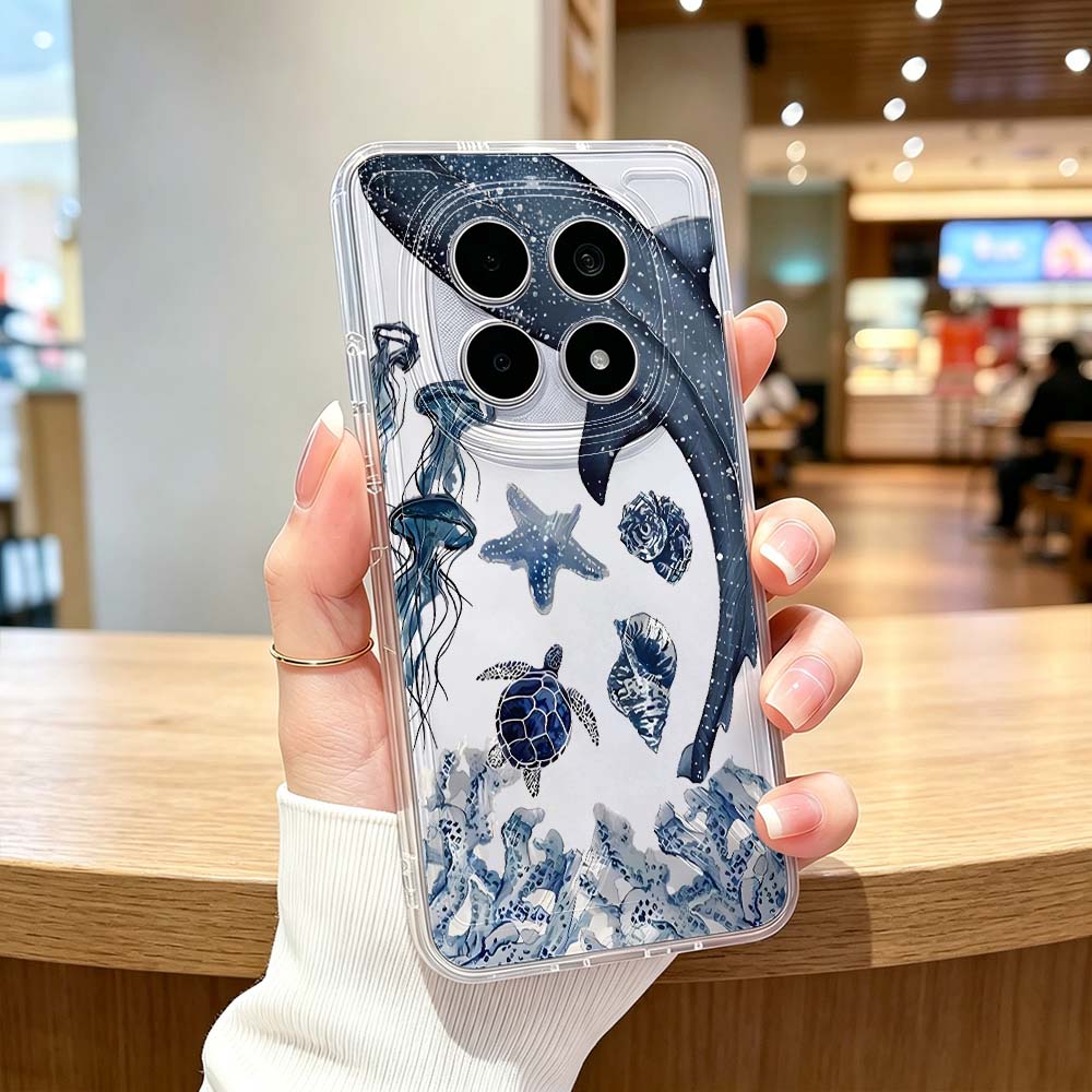 Ocean Whale Turtle Pattern Pho - đánh giá và giá Xiaomi Poco X6