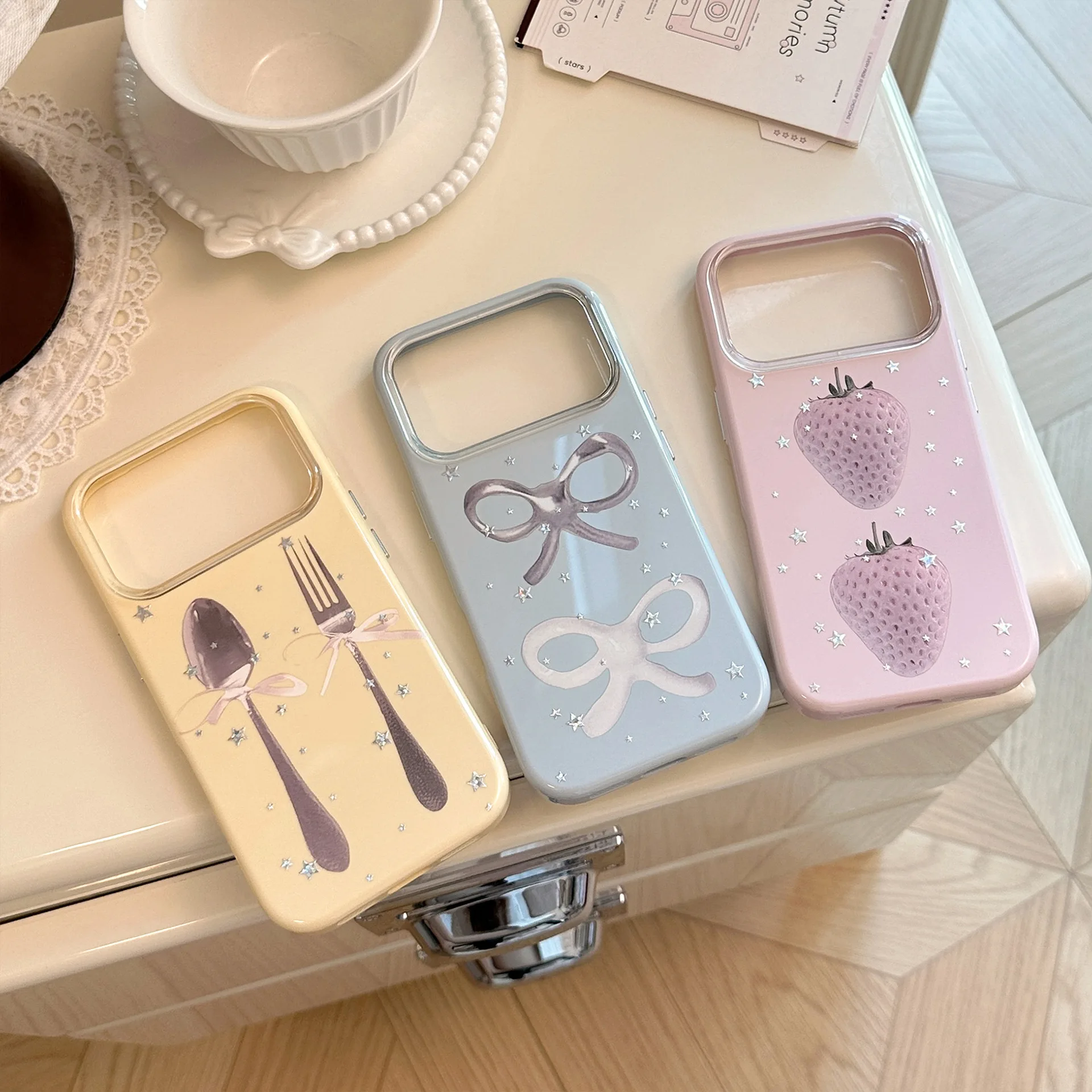 Luxury Candy Colors Sliver Sta - đánh giá và giá Apple Iphone 15 Pro Max