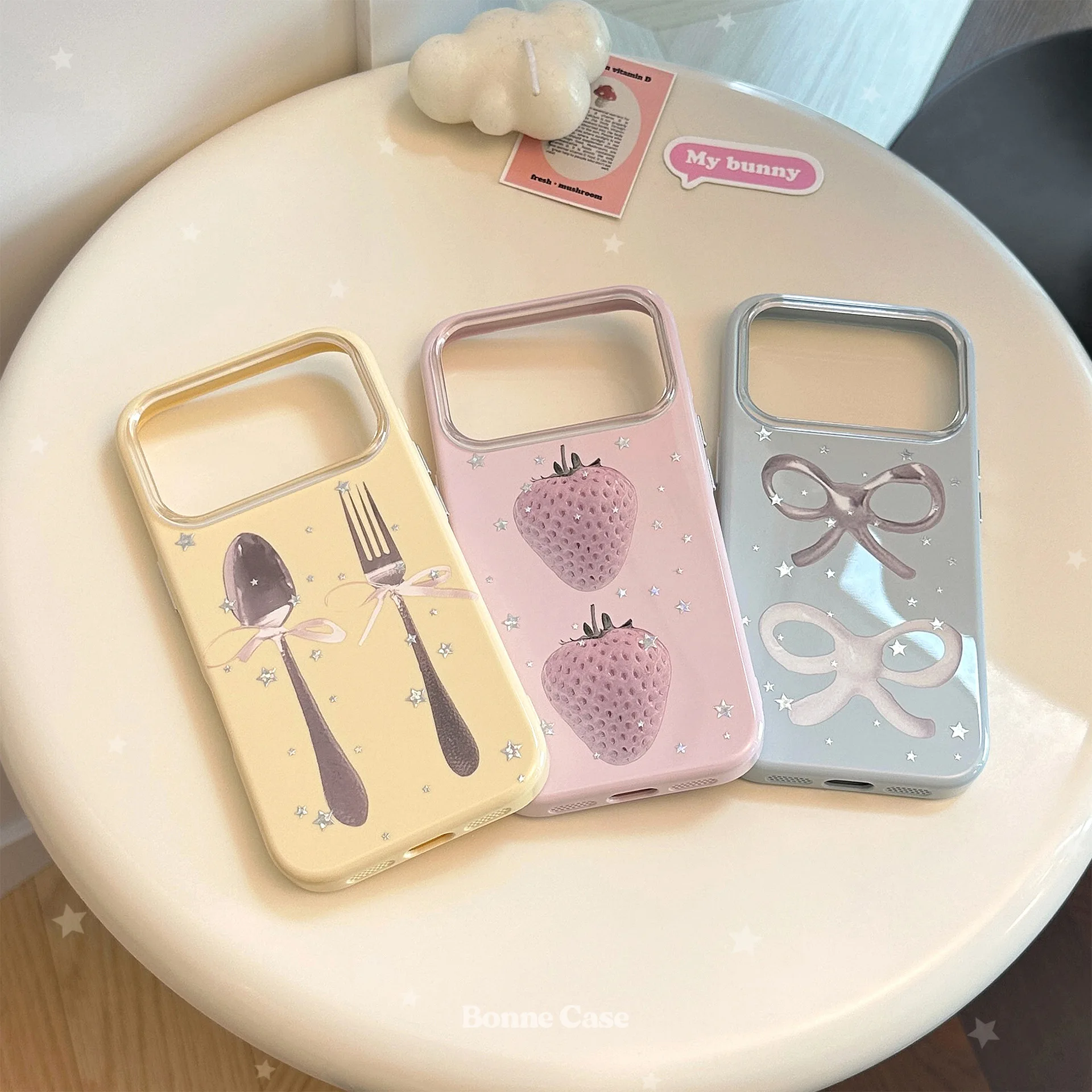 Luxury Candy Colors Sliver Sta - đánh giá và giá Apple Iphone 15 Pro Max