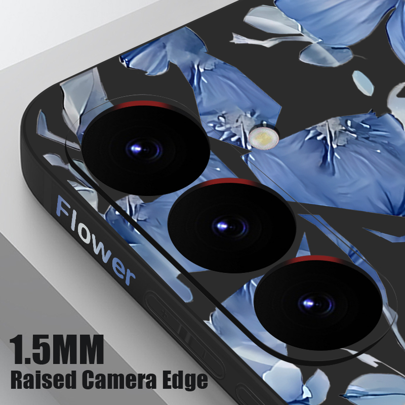Flowers Plant Pattern Phone Ca - đánh giá và giá Samsung Galaxy A55